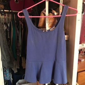 Express peplum tank top